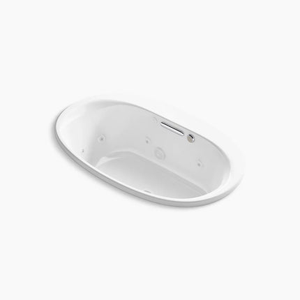 Kohler Underscore 59-3/4" x 35-3/4" drop-in Heated BubbleMassage air bath with whirlpool K-5714-XHGH-0 - Plumbing Market