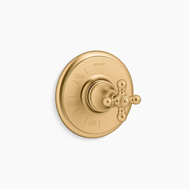 Kohler Artifactsrite-Tempvlv Trm W/O Div,Crss TS72767-3-2MB - Plumbing Market