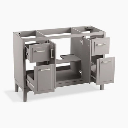 Kohler Seer 48" bathroom vanity cabinet with sink and quartz top K-33554-ASB-1WT - Plumbing Market