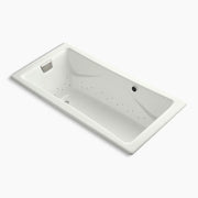 Kohler Tea-for-Two 71-3/4" x 36" drop-in Heated BubbleMassage air bath K-865-GHBN-NY - Plumbing Market