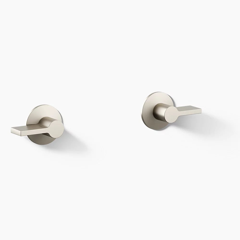 Kohler Components Wall-mount bathroom sink faucet Lever handle trim K-T77981-4-BN - Plumbing Market