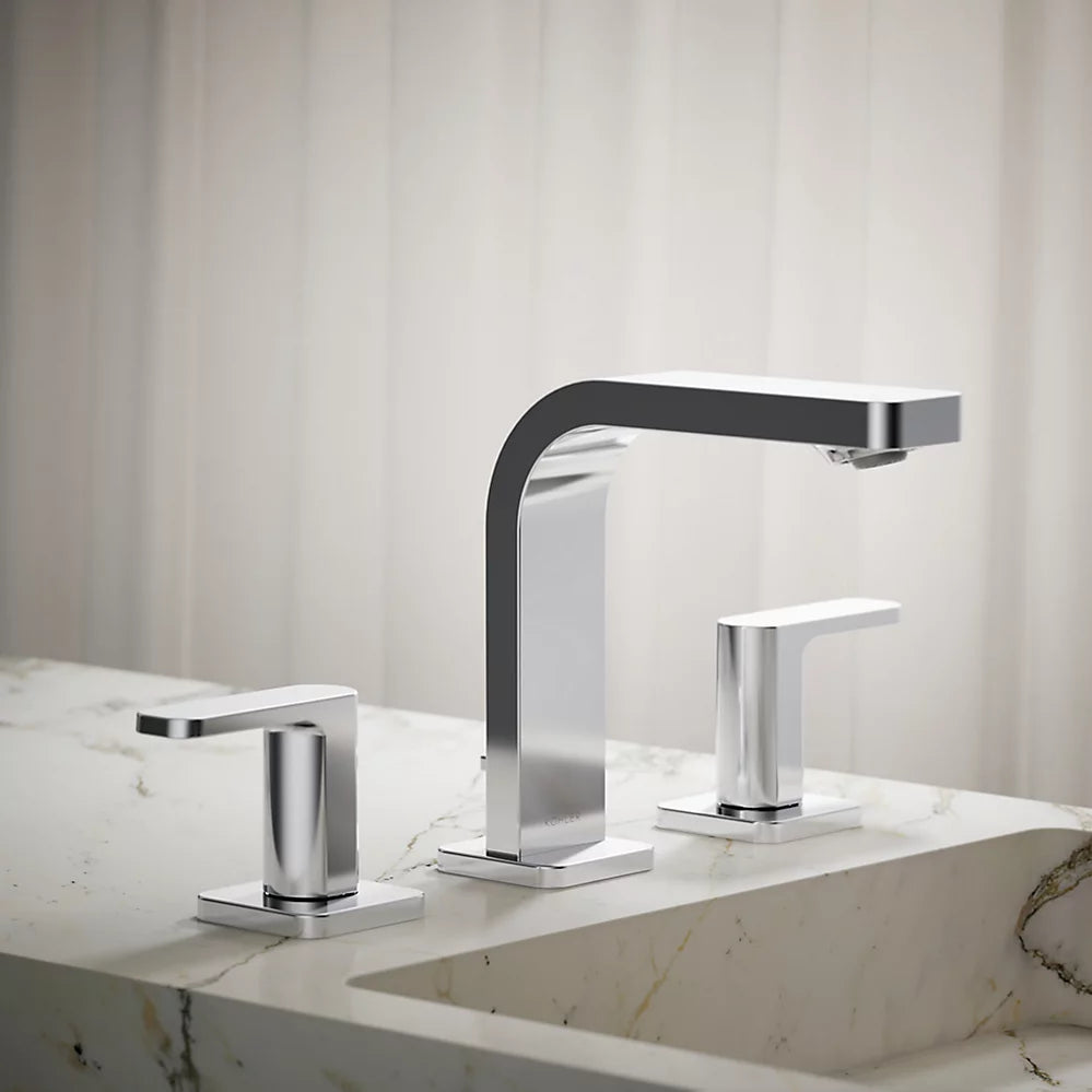 Kohler Parallel Widespread bathroom sink faucet, 1.2 gpm K-23484-4-CP - Plumbing Market