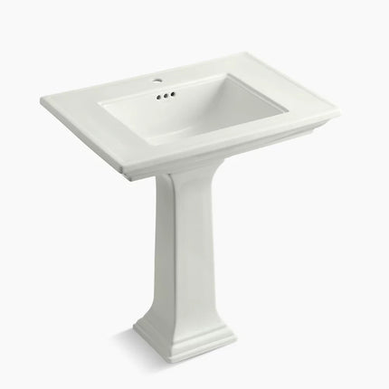 Kohler Memoirs Stately 30-3/4" rectangular pedestal bathroom sink K-2268-1-NY - Plumbing Market