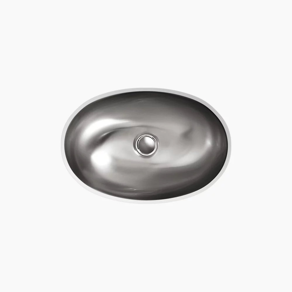 Kohler Bolero Oval Stainless Lav/Luster 2611-SU-NA - Plumbing Market