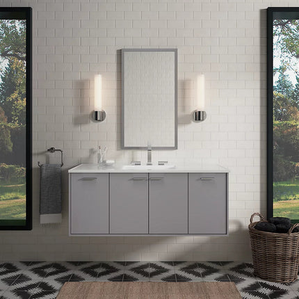 Kohler Jute 48" wall-hung bathroom vanity cabinet K-99544-1WT - Plumbing Market