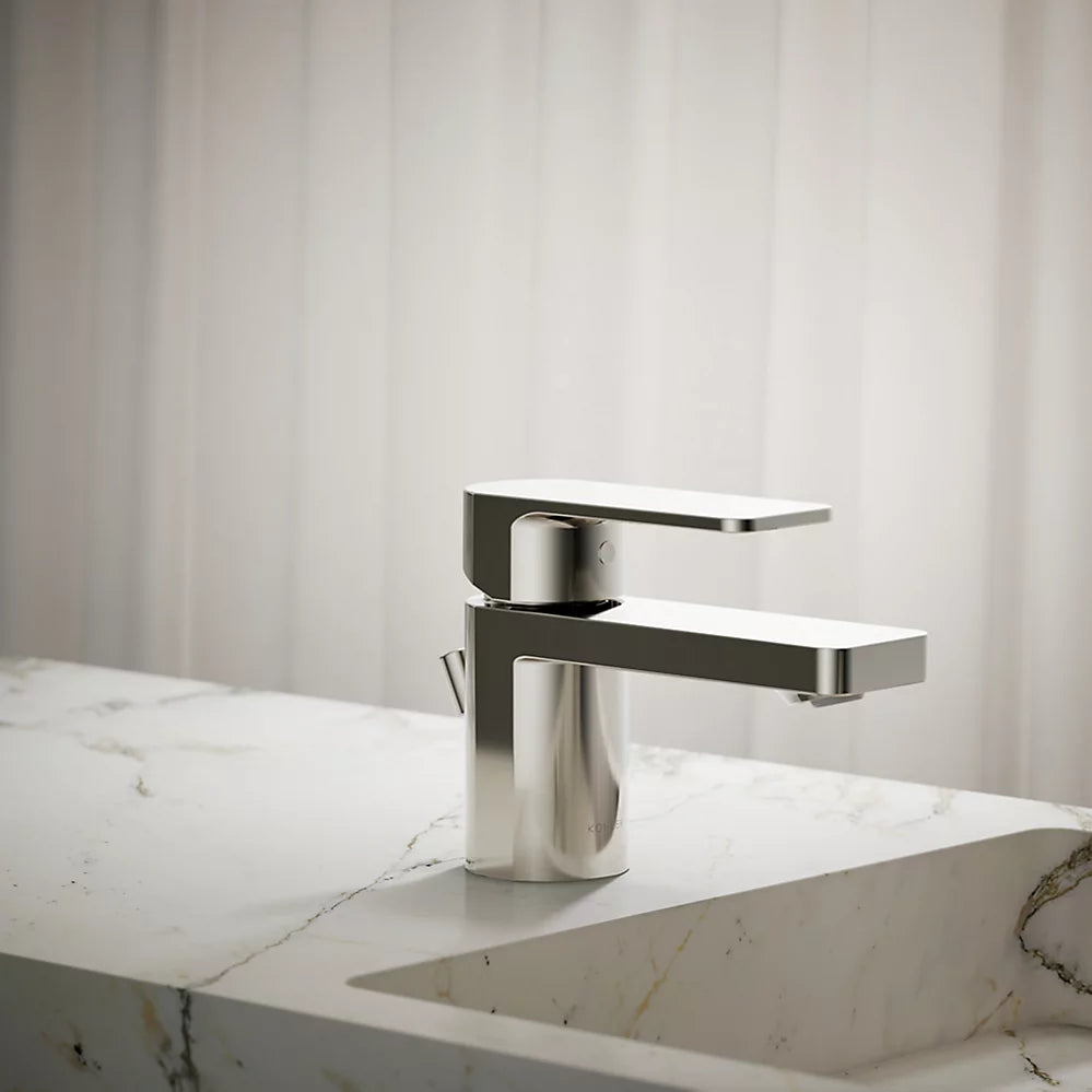 Kohler Parallel Low single-handle bathroom sink faucet, 1.2 gpm K-24804-4-SN - Plumbing Market