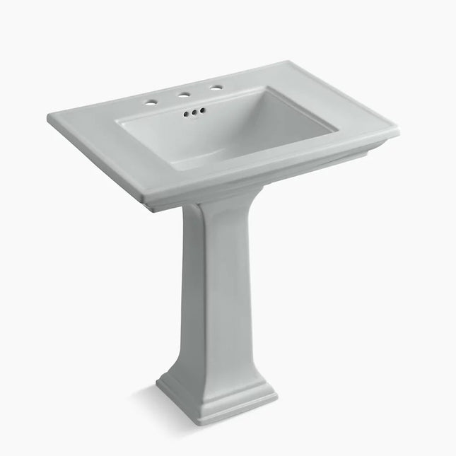 Kohler Memoirs Stately 30-3/4" rectangular pedestal bathroom sink K-2268-8-95 - Plumbing Market