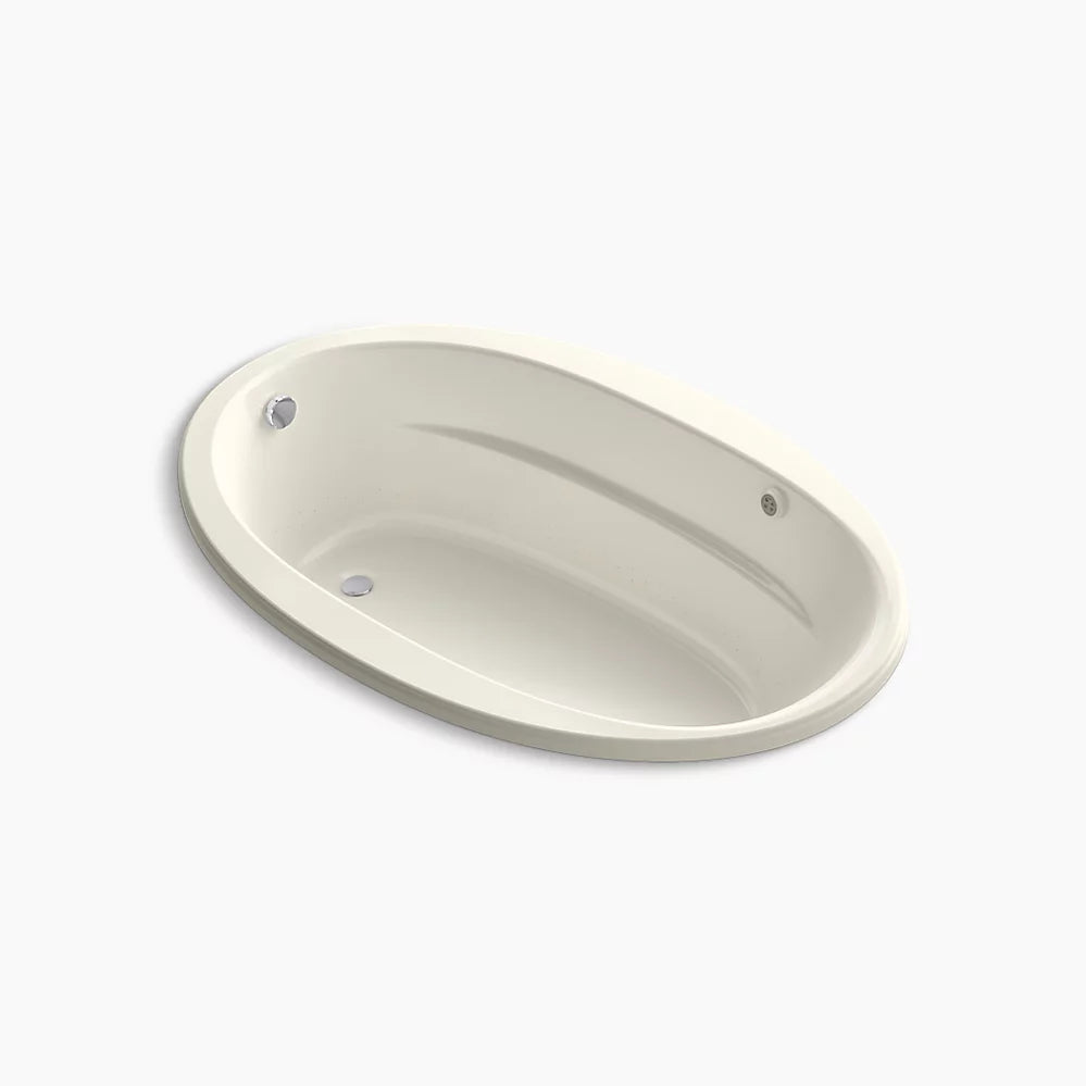 Kohler Sunward 66" x 42" drop-in Heated BubbleMassage air bath with Bask heated surface K-6347-GHW-96 - Plumbing Market