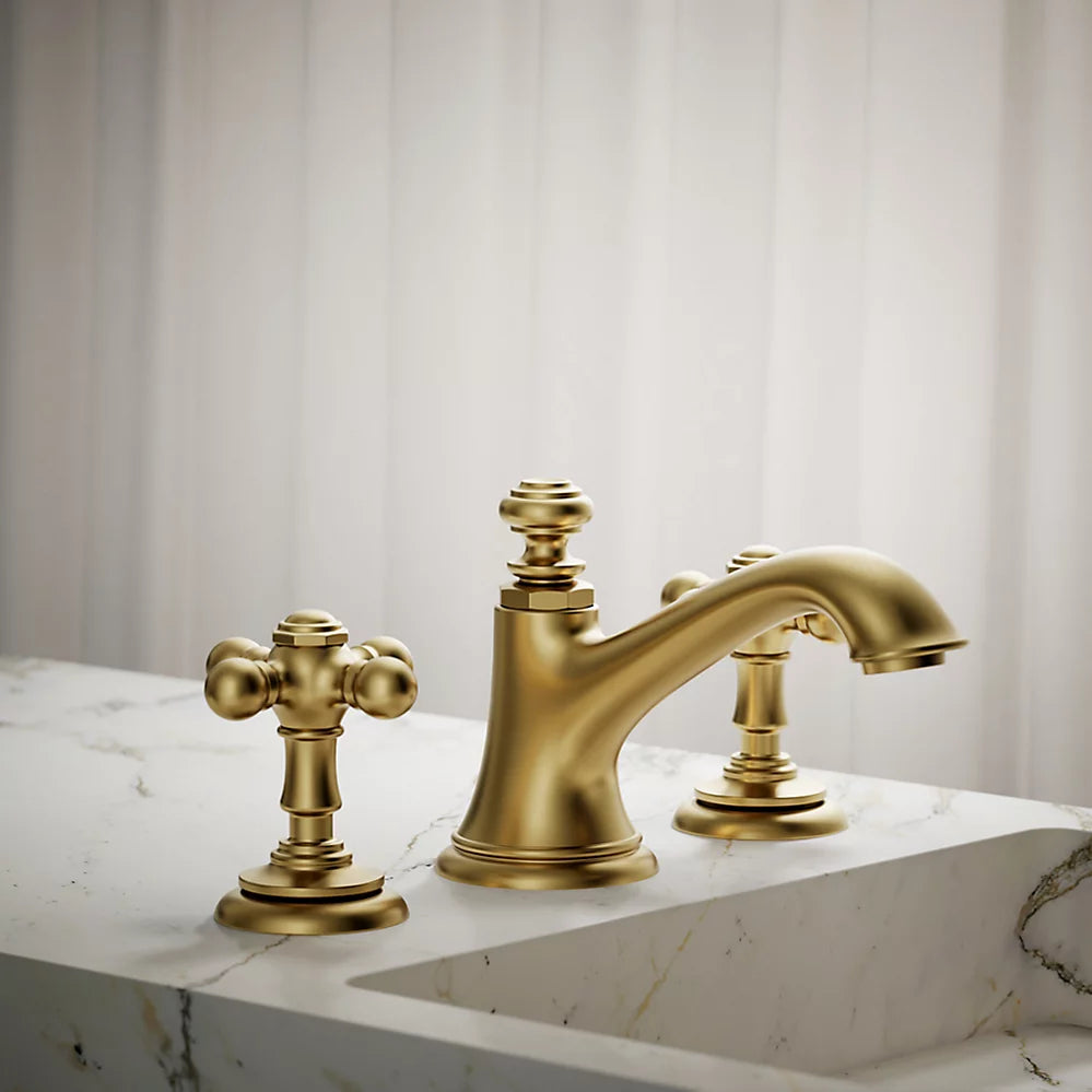 Kohler Artifacts Cross bathroom sink faucet handles K-98068-3-2MB - Plumbing Market
