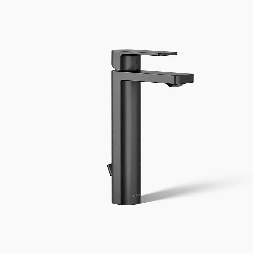 Kohler Parallel Tall single-handle bathroom sink faucet, 0.5 gpm K-23475-4N-BL - Plumbing Market