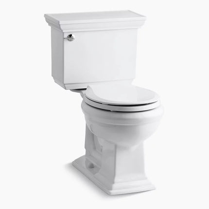Kohler Memoirs Stately Two-piece round-front toilet 1.28 gpf White - Plumbing Market