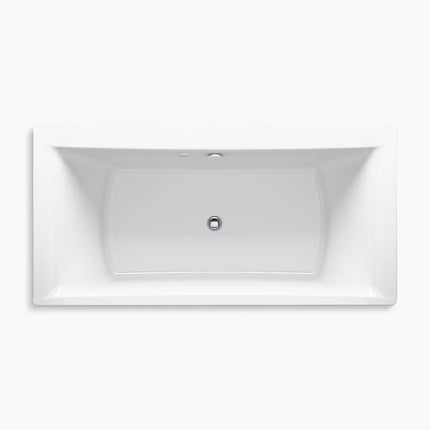 Kohler Stargaze 72" x 36" freestanding Heated BubbleMassage air bath with fluted shroud K-1959-GH-0 - Plumbing Market