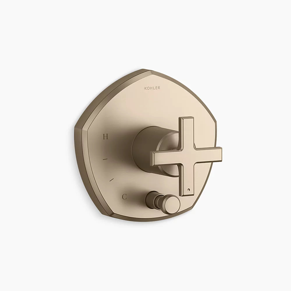 Kohler Occasion Rite-Temp Vlv Trm W/Div T27044-3-BV - Plumbing Market