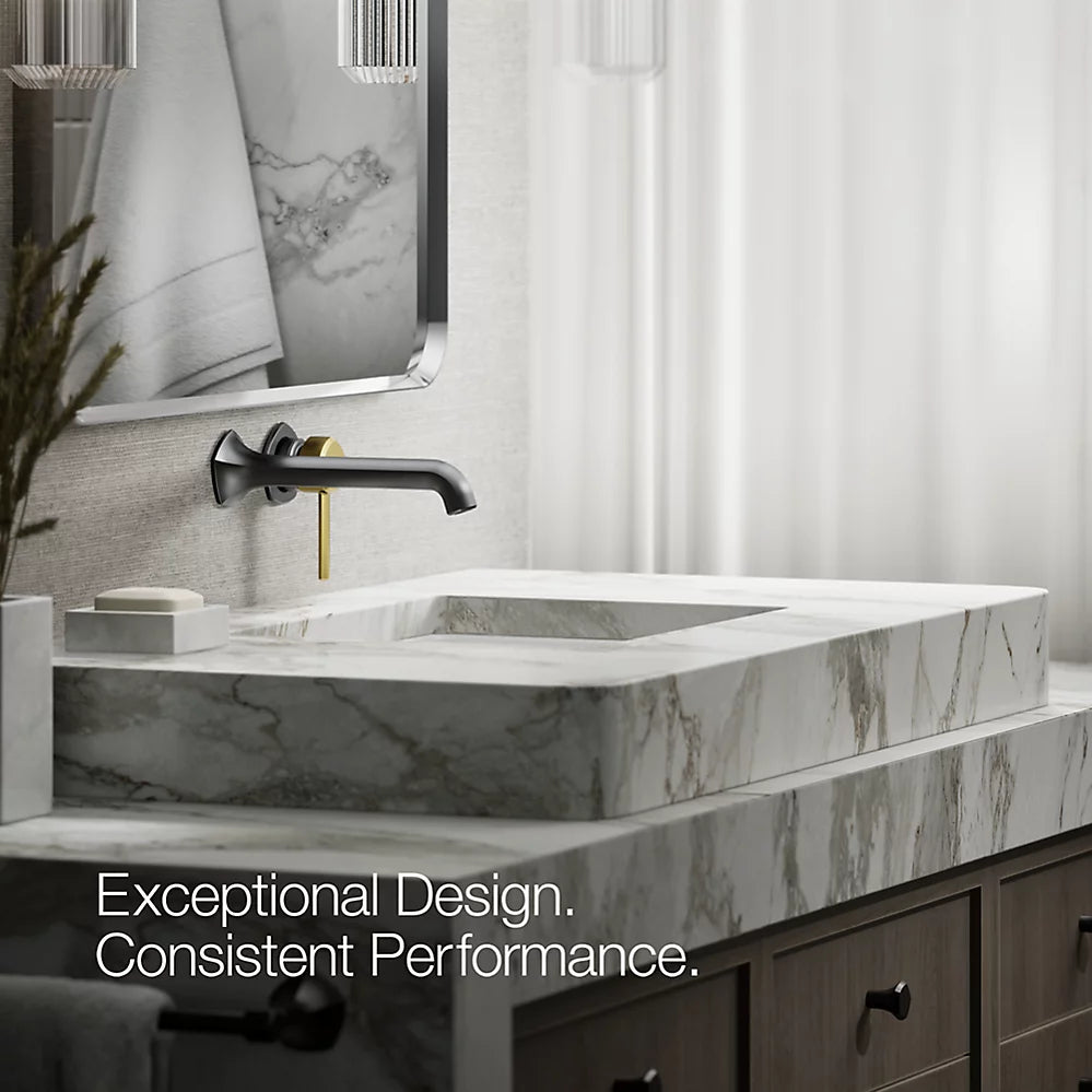 Kohler Occasion Wall-mount bathroom sink faucet handle K-27012-4-BMB - Plumbing Market