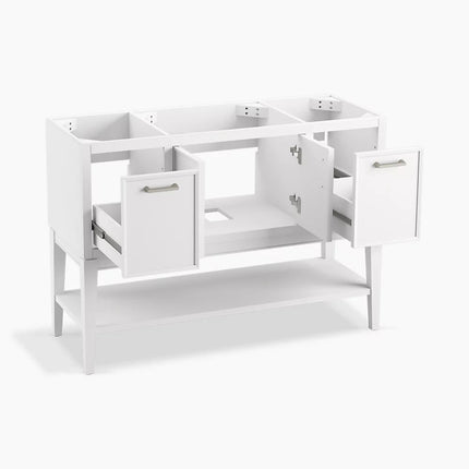 Kohler Winnow 48" bathroom vanity cabinet with sink and quartz top K-33580-ASB-0 - Plumbing Market