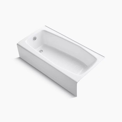 Kohler Villager 60" x 30-1/4" alcove bath, left drain K-715-0 - Plumbing Market