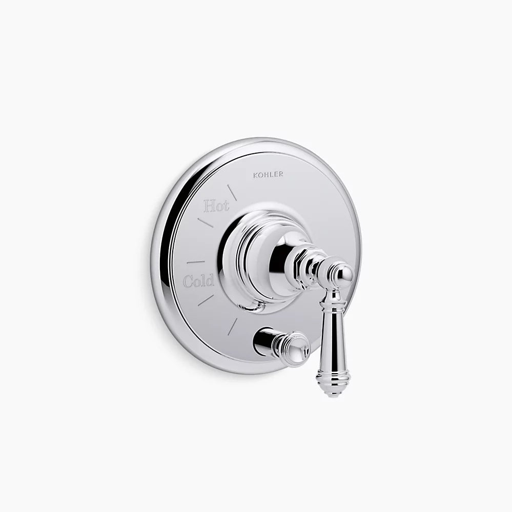 Kohler Artifacts Rite-Temp Vlv Trm W/Div, Lvr T72768-4-CP - Plumbing Market