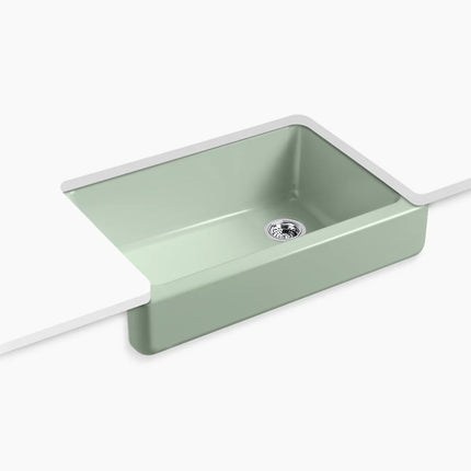 Kohler Whitehaven 32-1/2" undermount single-bowl farmhouse kitchen sink K-5826-42 - Plumbing Market