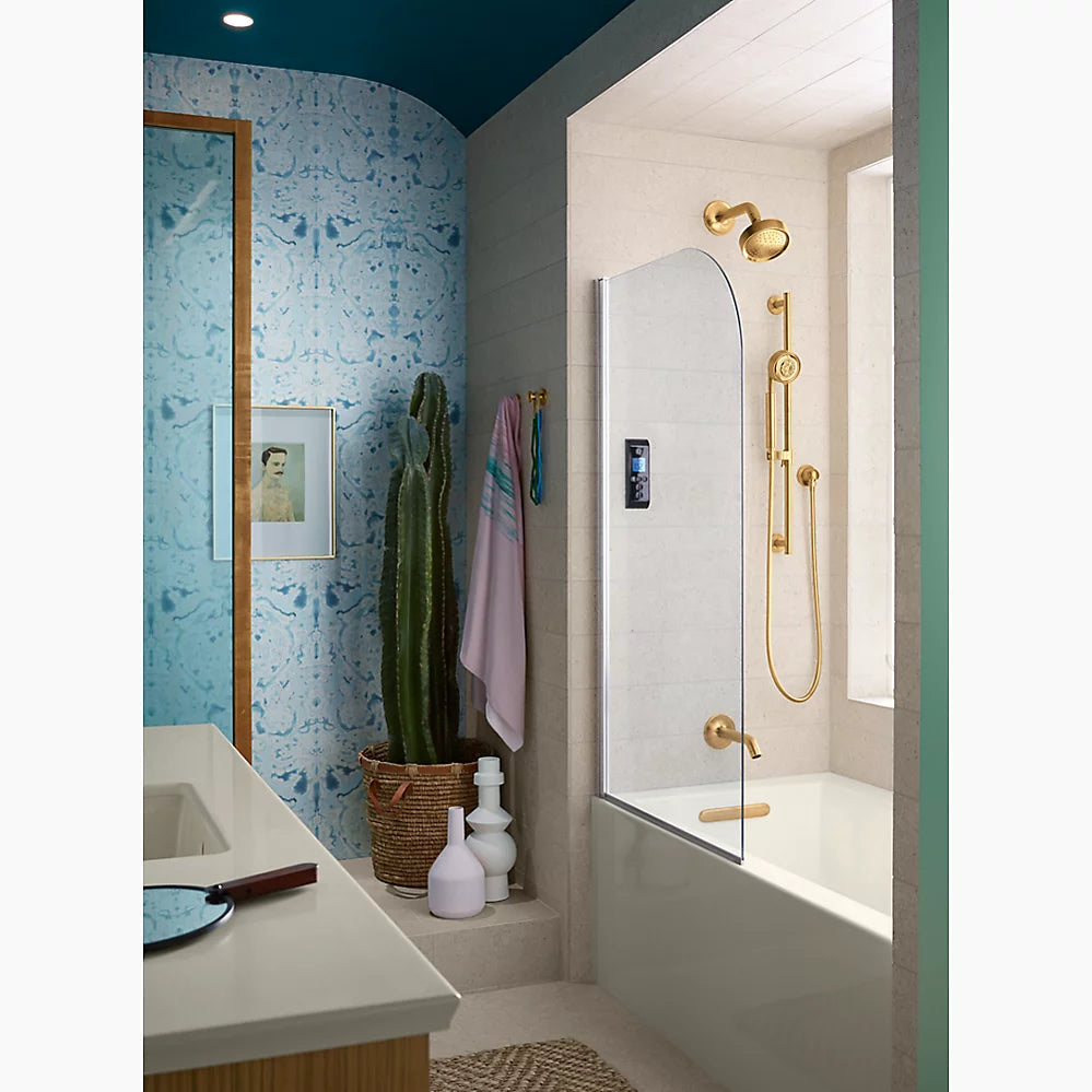 Kohler Underscore 60" x 32" alcove bath with integral apron, integral flange, and left-hand drain K-20202-LA-0 - Plumbing Market