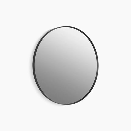 Kohler Essential 28" round framed mirror K-26050-BLL - Plumbing Market