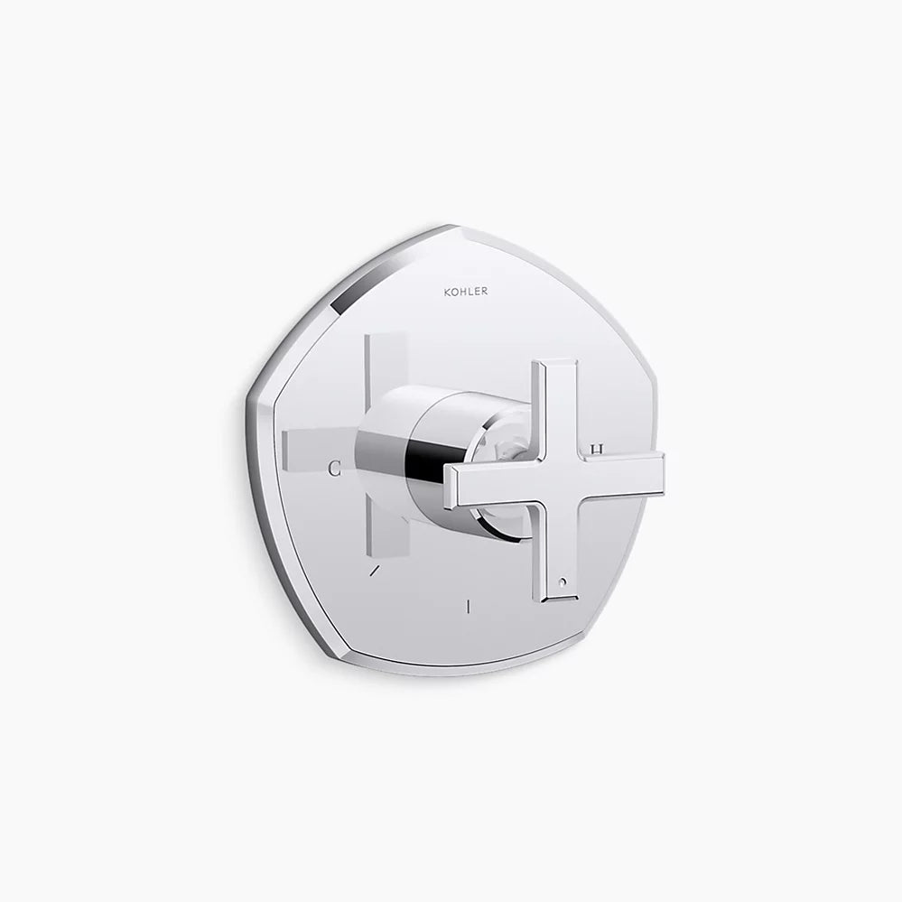Kohler Occasion Thermostatic Valve Trim T27040-3-CP - Plumbing Market
