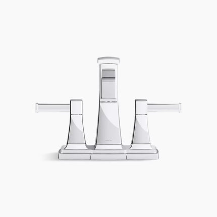 Kohler Riff Centerset bathroom sink faucet, 1.2 gpm K-27398-4-BL - Plumbing Market
