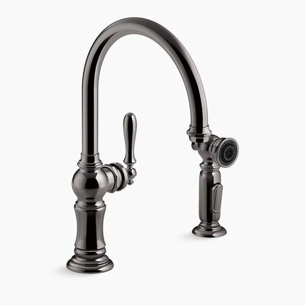 Kohler Artifacts Single-handle kitchen sink faucet with two-function sprayhead K-99262-TT - Plumbing Market