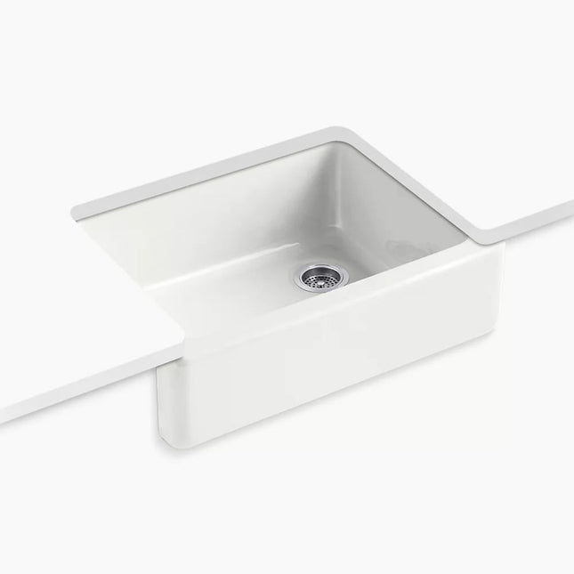 Kohler Whitehaven 29-3/4" undermount single-bowl farmhouse kitchen sink K-6487-FF - Plumbing Market