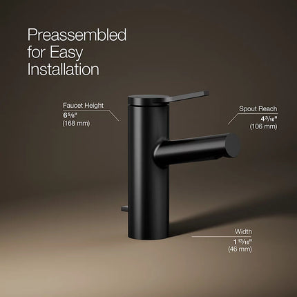 Kohler Elate Single-handle bathroom sink faucet, 1.2 gpm K-99491-4-BL - Plumbing Market
