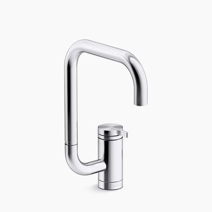 Kohler Components Single-handle bar sink faucet with two-function extended-reach spout K-28290-CP - Plumbing Market