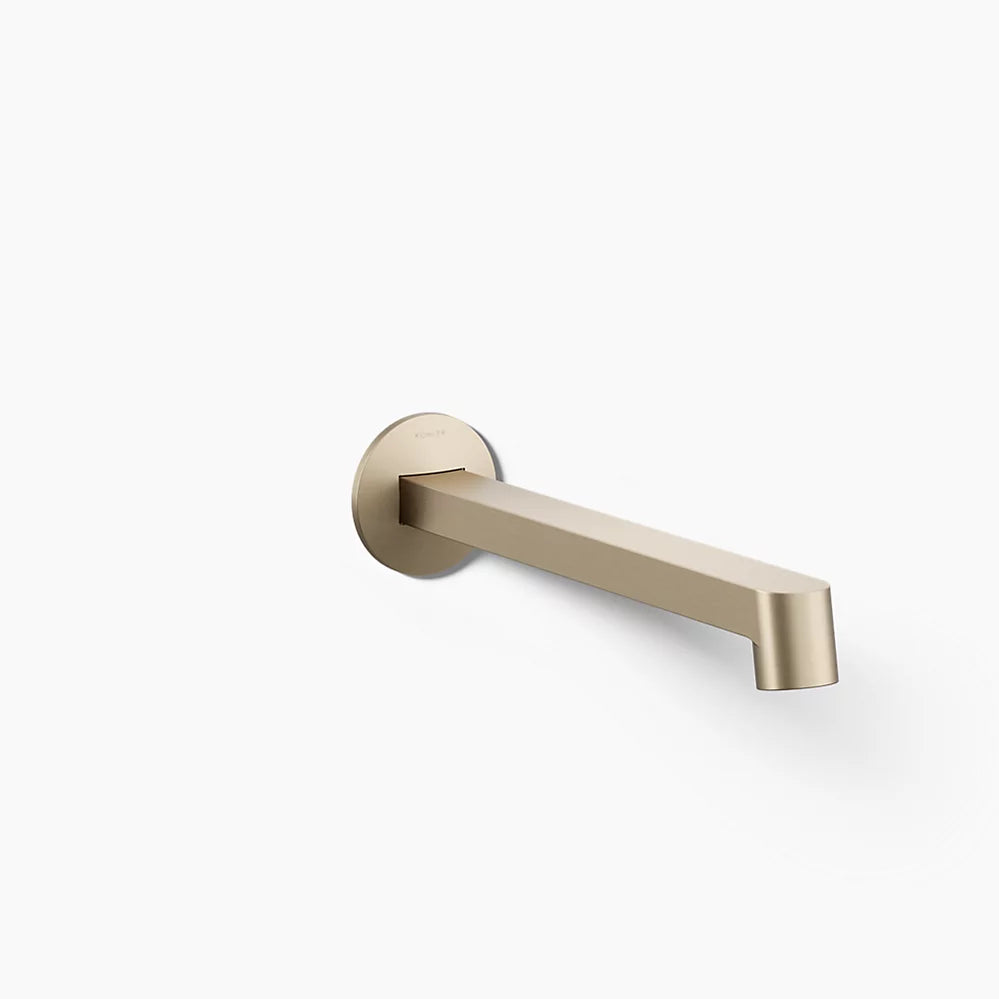 Kohler Components Wall-mount bathroom sink faucet spout with Row design, 1.2 gpm K-T23889-BV - Plumbing Market