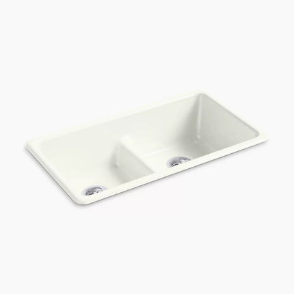 Kohler Iron/Tones Smart Divide 33" top-/undermount double-bowl kitchen sink K-5312-NY - Plumbing Market