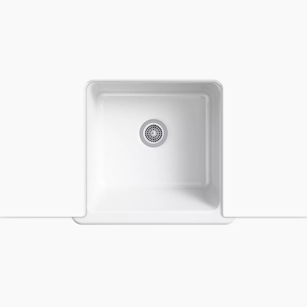 Kohler Whitehaven 23-1/2" undermount single-bowl farmhouse kitchen sink K-5665-0 - Plumbing Market