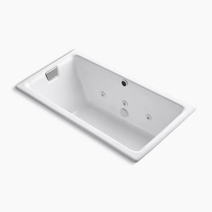 Kohler Tea-for-Two 66" x 36" drop-in/undermount whirlpool bath K-856-JHE-0 - Plumbing Market