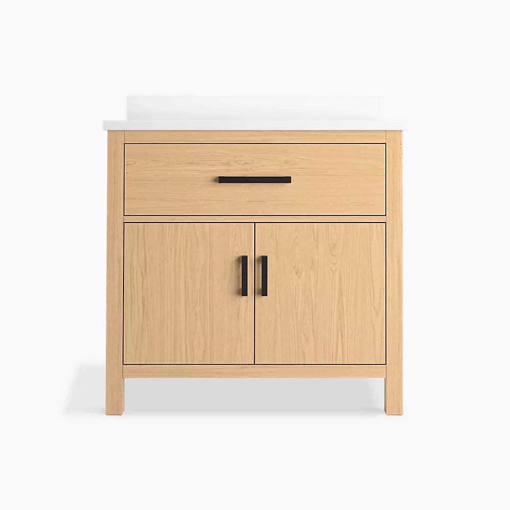 Kohler Kresla 36" bathroom vanity cabinet with sink and quartz top K-40639-BD1-WEK - Plumbing Market