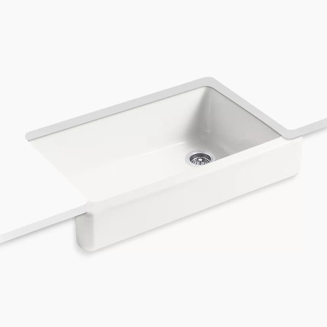 Kohler Whitehaven 35-1/2" undermount single-bowl farmhouse kitchen sink K-6488-FF - Plumbing Market