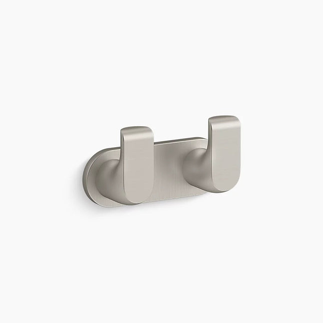 Kohler Avid Double robe hook K-97500-BN - Plumbing Market