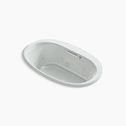 Kohler Underscore 59-3/4" x 35-3/4" drop-in Heated BubbleMassage air bath with whirlpool K-5714-XHGH-95 - Plumbing Market