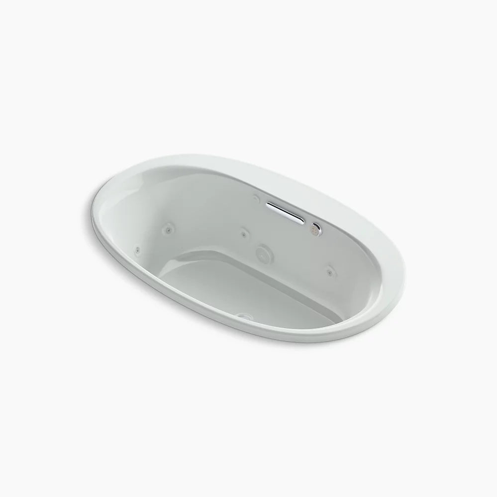 Kohler Underscore 59-3/4" x 35-3/4" drop-in Heated BubbleMassage air bath with whirlpool K-5714-XHGH-95 - Plumbing Market
