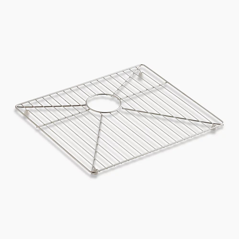 Kohler Vault Strive Stainless steel sink rack, 19-3/16" x 16-11/16" for 36" offset apron-front sink K-6476-ST - Plumbing Market