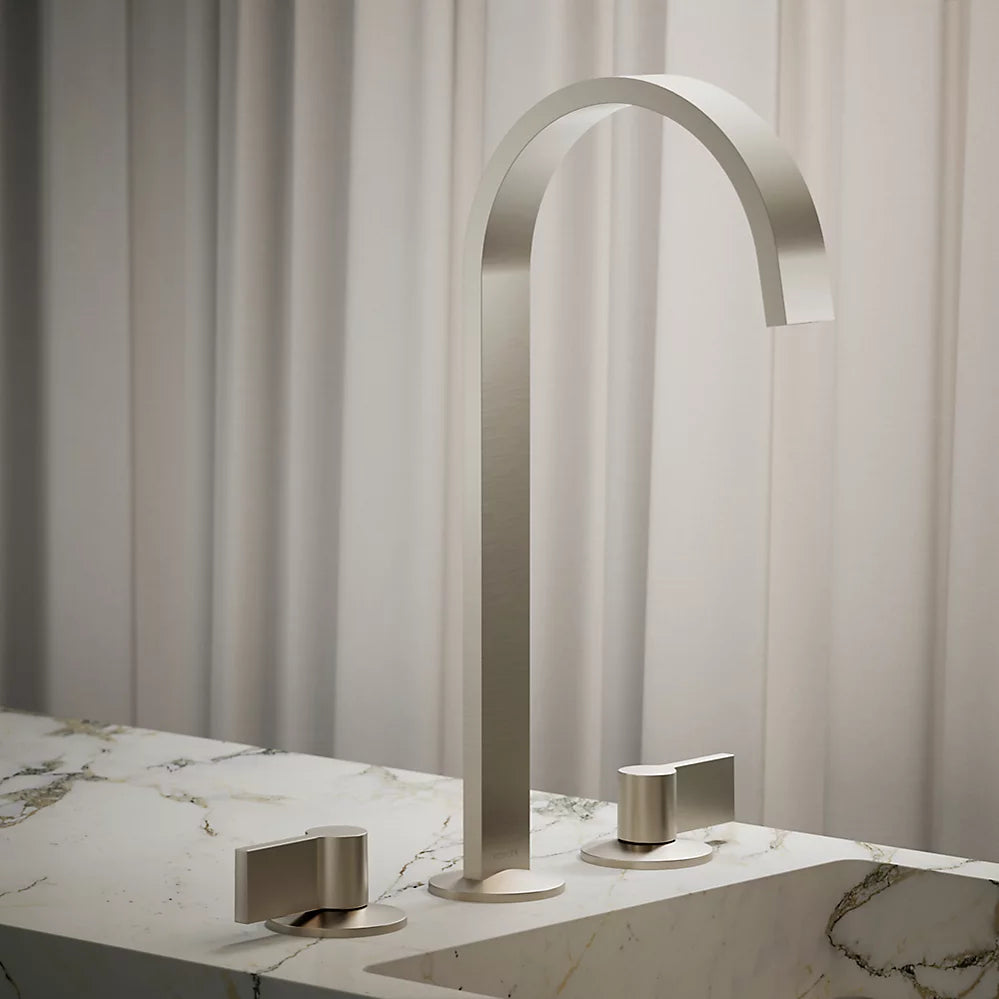 Kohler Components Bathroom sink faucet spout with Ribbon design, 1.2 gpm K-77966-BN - Plumbing Market