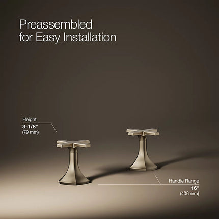 Kohler Occasion Cross bathroom sink faucet handles K-27010-3-BV - Plumbing Market
