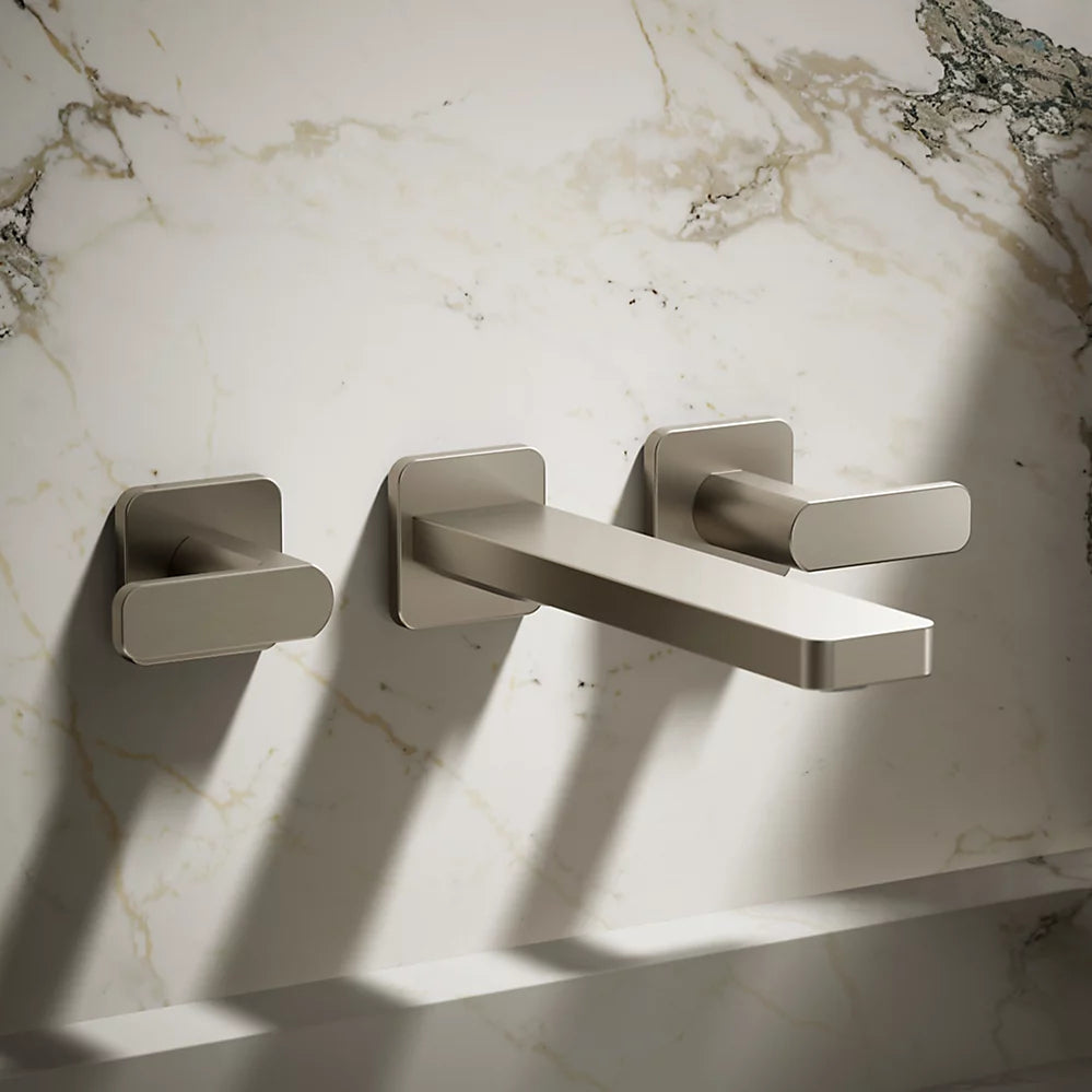 Kohler Parallel Wall-mount bathroom sink faucet trim, 1.2 gpm K-T27120-4-BN - Plumbing Market