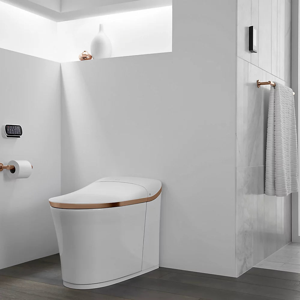 Kohler Eir One-piece elongated smart toilet, dual-flush K-77795-0RG - Plumbing Market