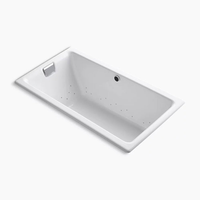 Kohler Tea-for-Two 66" x 36" drop-in Heated BubbleMassage air bath K-856-GHCP-0 - Plumbing Market