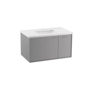 Kohler Jute 36" wall-hung bathroom vanity cabinet K-99543-R-1WT - Plumbing Market