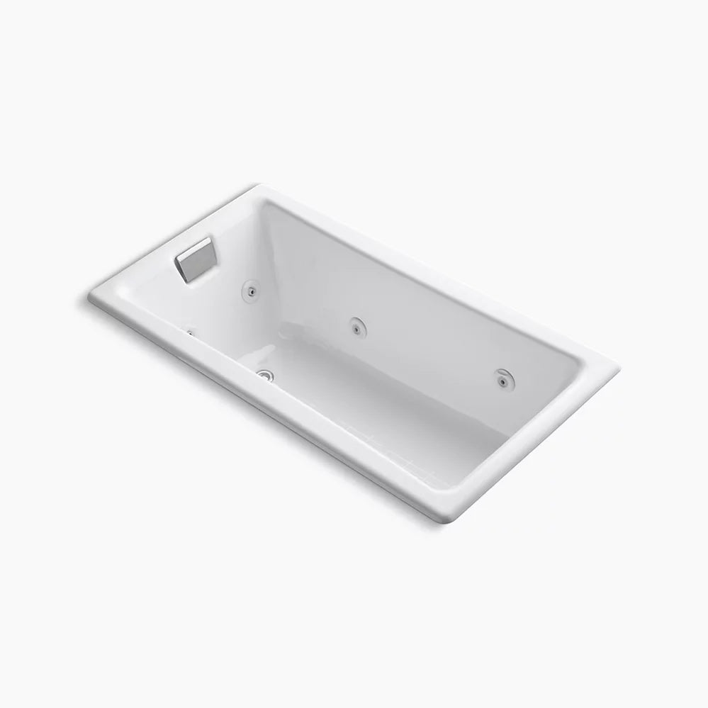 Kohler Tea-for-Two 60" x 32" drop-in/undermount whirlpool bath K-852-JHE-0 - Plumbing Market