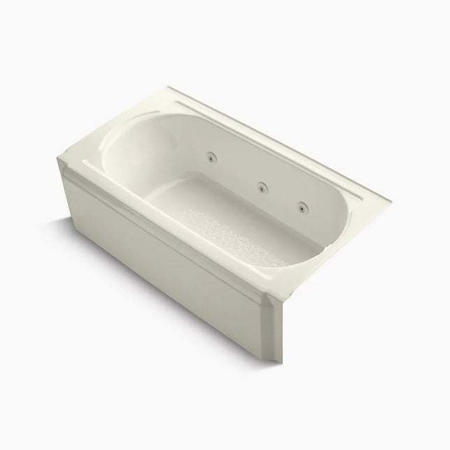 Kohler Memoirs 60" x 33-3/4" alcove heated whirlpool, right drain K-724-H2-96 - Plumbing Market