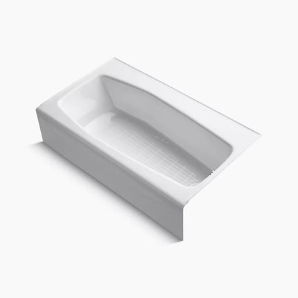 Kohler Villager 60" x 34-1/4" alcove bath, right drain K-714-0 - Plumbing Market