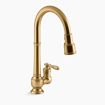 Kohler Artifacts Pull-down kitchen sink faucet with three-function sprayhead K-99260-2MB - Plumbing Market